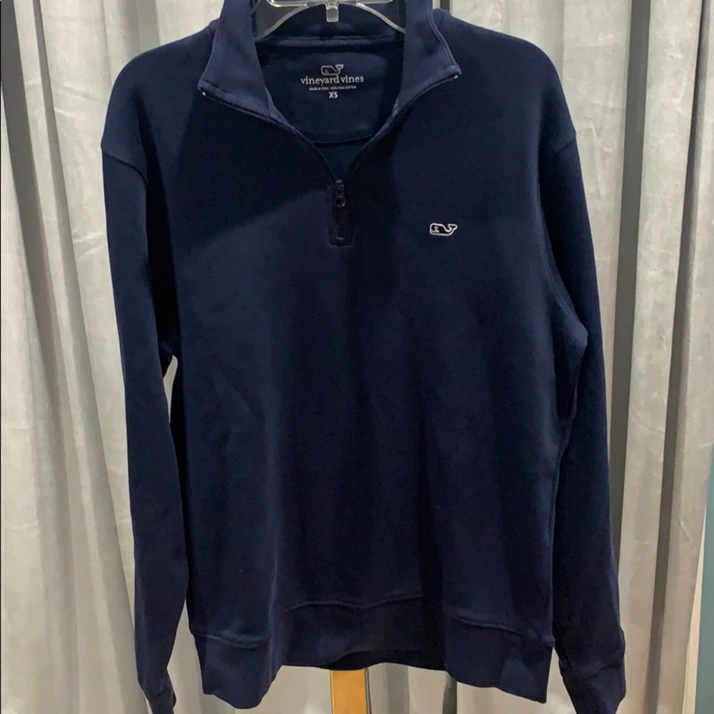 EUC Vineyard Vines Navy 1/4 Zip Cotton SzXS